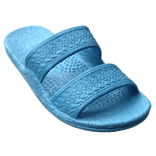 Hawaii Sandals 405 Sky Blue Unisex Soft Rubber Slip on Slide Jesus ...