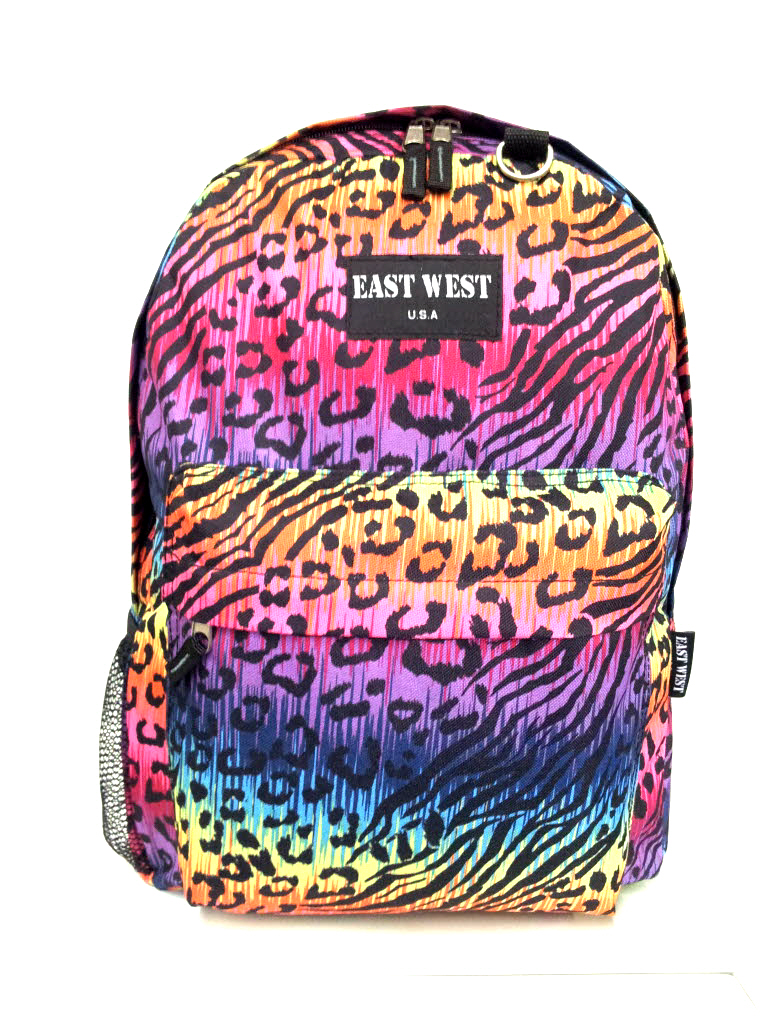 Backpack School Pack Bag NEON CHEETAH Hiking Camp Camping Free ... Backpack School Pack Bag NEON CHEETAH Hiking Camp Camping Free ...