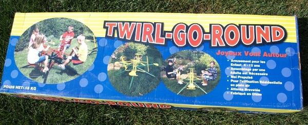 Twirl Go Round 2 Seat Model Kids Merry Go Round Outdoor Toy Ride Playground